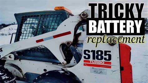 how to change a battery in a skid steer|bobcat skid steer battery replacement.